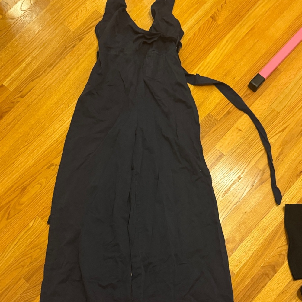 Anthropologie Navy Sleeveless Jumpsuit - Picture 3 of 5